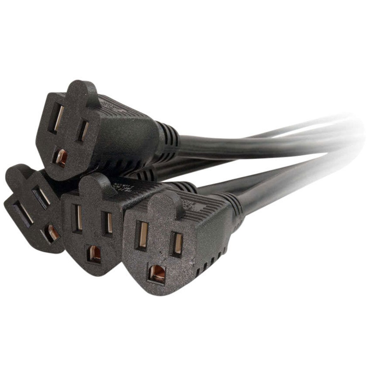 C2G 29806 16/3 AC Power Cable Splitter 1 Plug 4 Receptacles 3 ft. Length